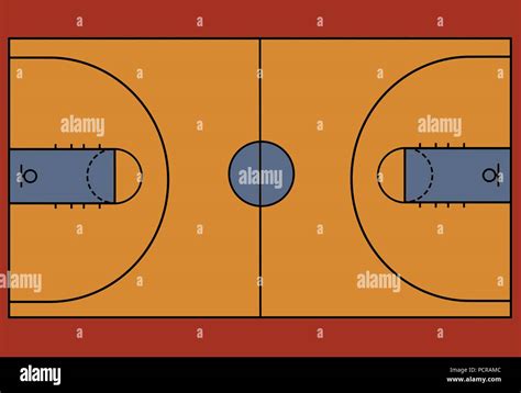 Basketball Court Floor Plan Hi Res Stock Photography And Images Alamy