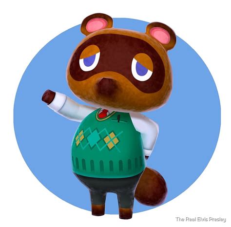 Tom Nook Animal Crossing By The Real Elvis Presley Redbubble