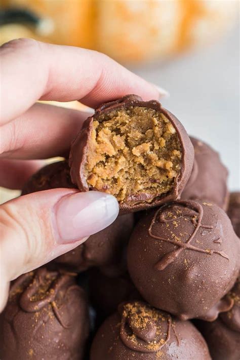 No Bake Paleo Pumpkin Chocolate Truffles Healthy Fitness Meals