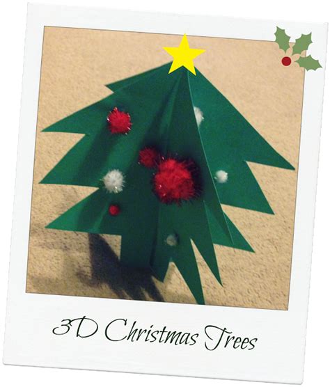 The Mini Mes And Me 3d Christmas Tree Craft 3d Christmas Tree