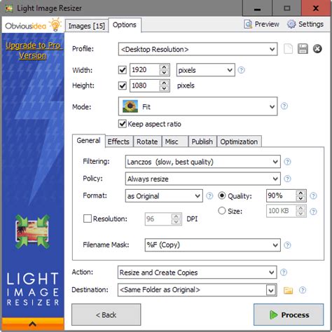 Light Image Resizer Ghacks Tech News