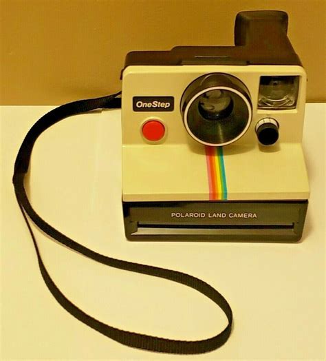 Vintage Polaroid Onestep Sx 70 Film White Rainbow Stripe Instant Land