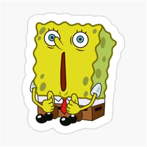 Spongebob Meme Sticker By Hannahbailey77 Redbubble