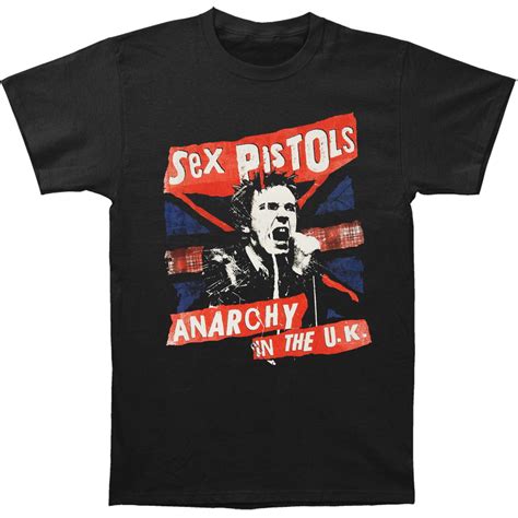 Sex Pistols Sex Pistols Mens Anarchy In The Uk Tartan T Shirt Black