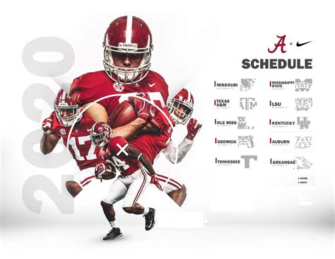 I am sure this is not how we all imagined the first. 2020 Alabama Football 2020: Printable Wallpaper Schedule ...