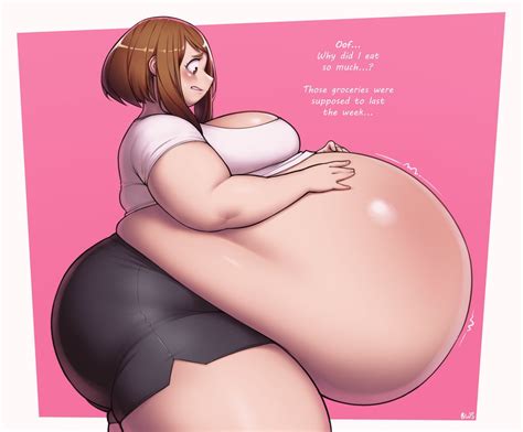 Rule 34 Better With Salt Big Belly Fat Female Only Huge Ass Huge Belly Hyper My Hero Academia