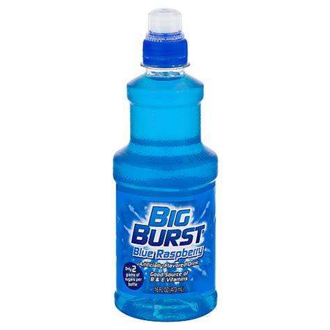 Big Burst Blue Raspberry Drink 16 Fl Oz Bottle Provisiones Selectos