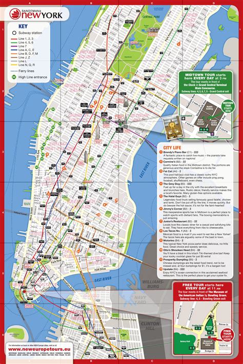 Mapa Gratuito De Nueva York Descargar En Pdf Night Fox Tips
