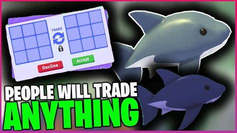 People Will Trade Anything For A Mega Neon Shark In Roblox Adopt Me