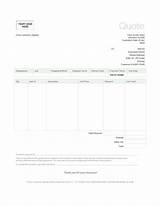Pictures of Service Provider Quotation Template