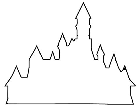 Download Castle Outline Free Download Clip Art - WebComicms.Net