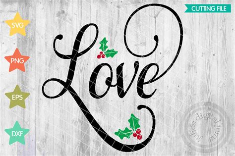 Christmas svg files for signs, Love svg cut file, Christmas