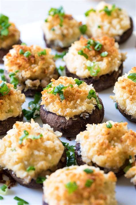 Put the mushrooms on a baking sheet. Easy Crab Stuffed Mushrooms • Freutcake