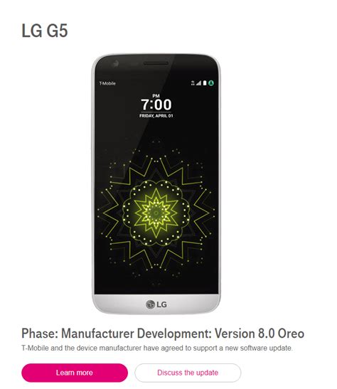 Oreo Update Confirmed For Lg G5 G6 V20 V30 And V30