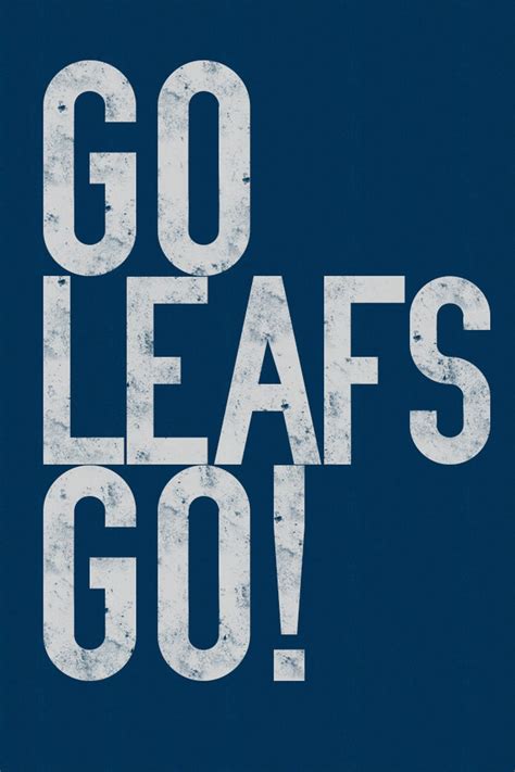 Toronto Maple Leafs Print Go Leafs Go For Fans Of Auston Etsy