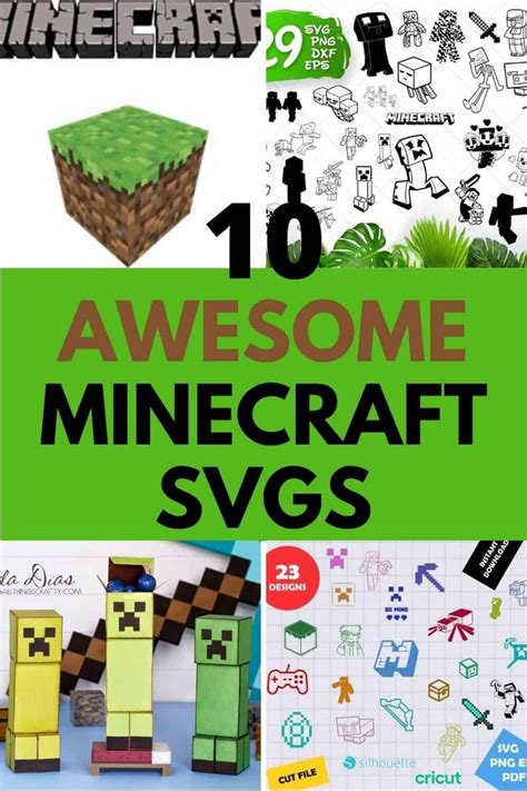 10 Fun Minecraft Svgs Logo Font Creepers And More Party With
