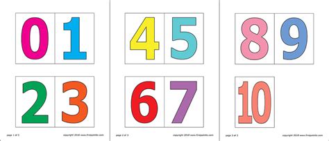Printable colored numbers 1 10. Sizzling Large Printable Numbers 1-20 | Carroll's Blog