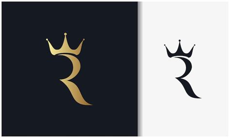 Premium Vector Letter R Crown Logo