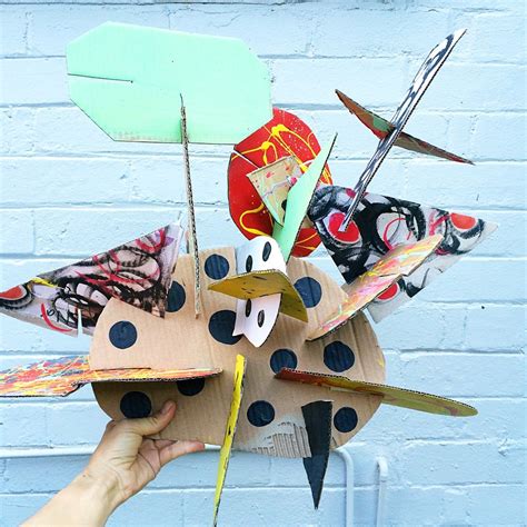 Make Giant Recycled Cardboard Sculptures Awesome Open Ended Art And
