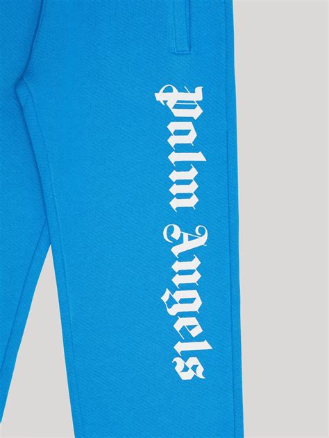 Logo Sweatpants In Blue Palm Angels® Official