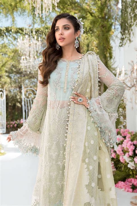 Maria B Latest Eid Chiffon Embroidered Embellished Dresses 2023 Latest Bridal Dresses