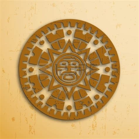 Mayan Sun Disc Pattern Símbolos Mayas Símbolos Aztecas Simbolos Incas