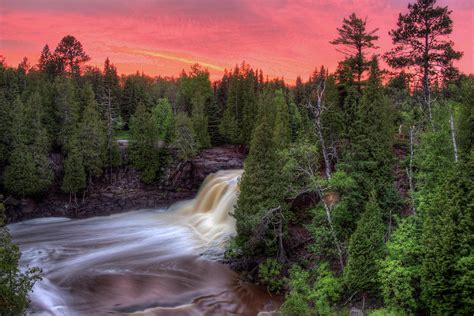 Gooseberry Falls State Park On Minnesotas North Shore Of Lake Superior