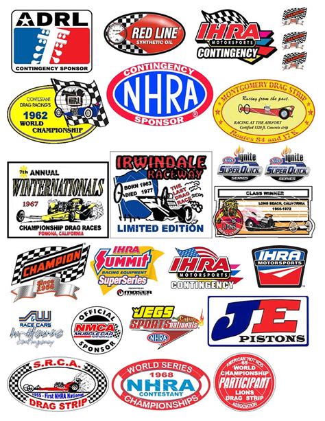 118 Drag Racing Decals For Diecast And Model Cars Dioramas Racing