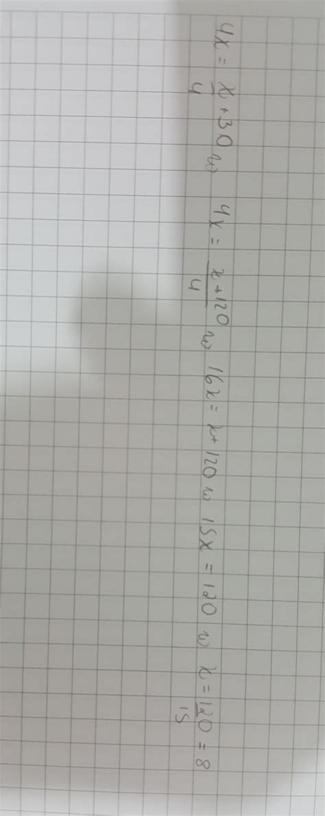 30 Da Quarta Parte De 6400 é Igual A