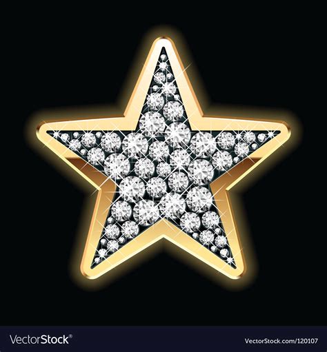 Star Shape In Diamonds Royalty Free Vector Image