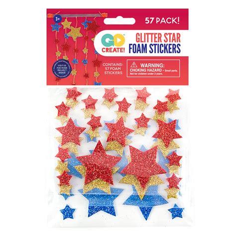 Seal Limited Product Foam Glitter Star Stickers Au