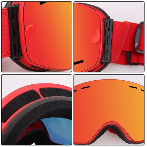 Adult Ski Goggles Antifog Snow Skiing Glasses Women Men Winter Snowboard Eyewear Ebay