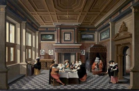 17th Century Paintings Vintage Artwork Architecture Painting