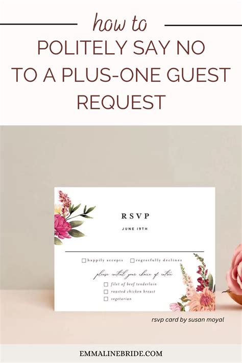 Heres Exactly How To Say No To Wedding Guest Plus One Request