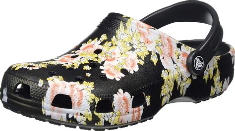 Crocs Unisexs Classic Printed Floral Clog Uk Shoes And Bags