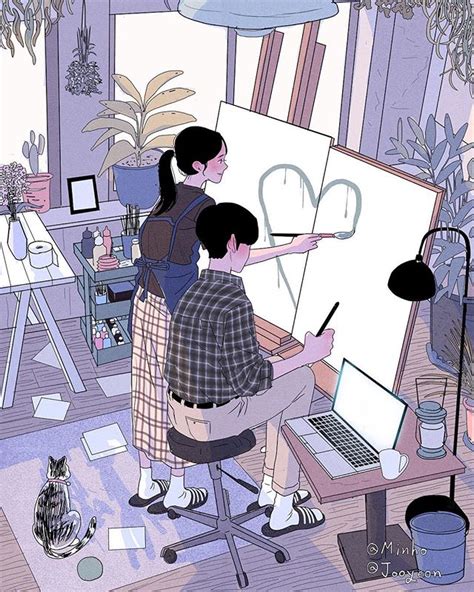 Aesthetic blonde cartoon profile pictures cartoon icons tumblr. 가을 감성에 어울리는 '설렘유발' 달달한 커플 일러스트(+14) - Newsnack