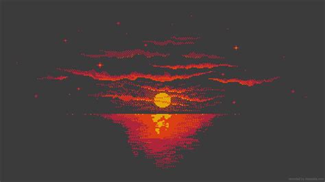 Sunset Pixel Live Wallpaper Moewalls Sexiz Pix