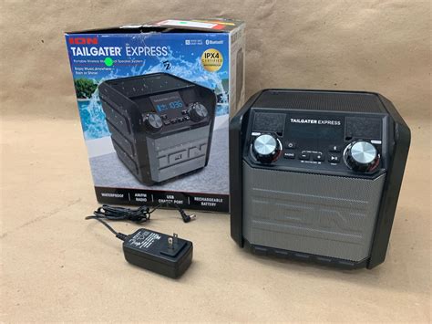 Ion Tailgater Express Portable Bluetooth Speaker Black 812715019082