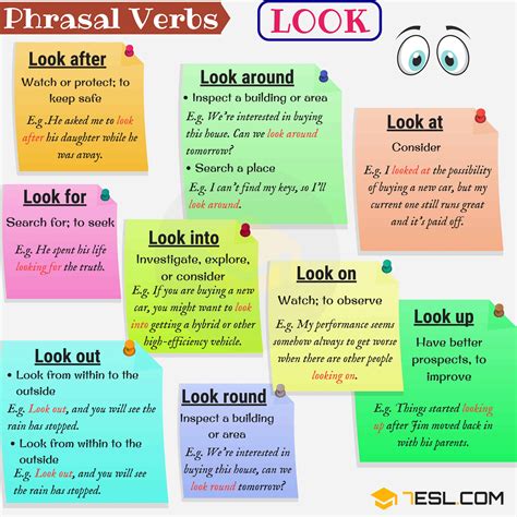 20phrasal Verbs With Look A Definitive Guide • 7esl