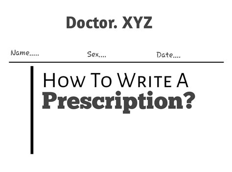 How To Write A Prescription Drugsbank