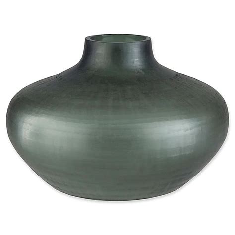 Surya Small Seaglass Decorative Vase In Green Bed Bath And Beyond