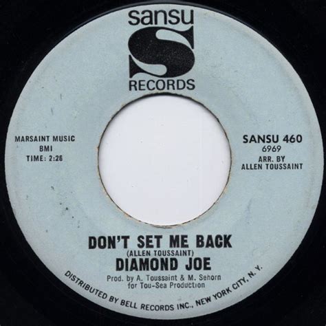 Diamond Joe Dont Set Me Back 1966 Vinyl Discogs