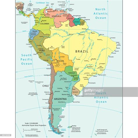 Political Map Of South America High Res Vector Graphic Getty Images