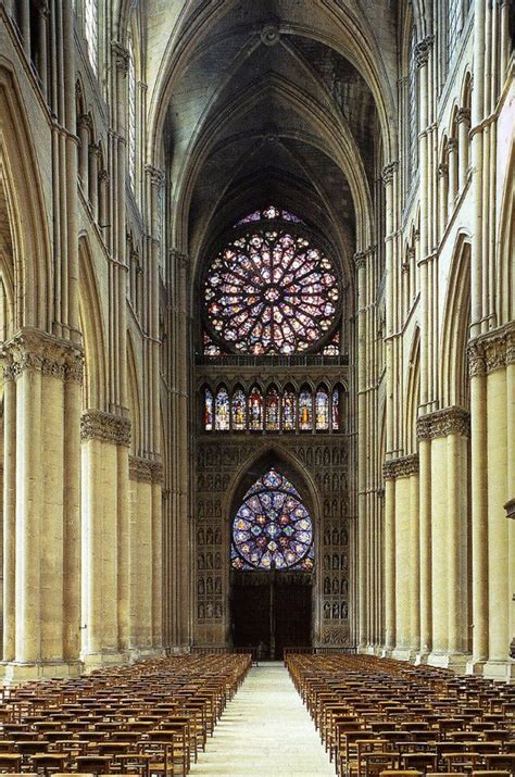 Nave Of Reims Cathedral Gothic Architecture Cathedral Architecture