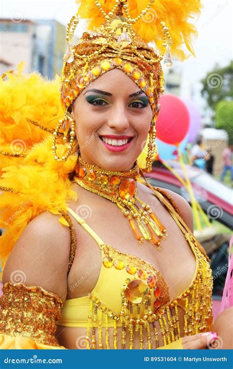 Dancer In Peruvian Carnaval Editorial Stock Image Image Of Lipstick Peruvian