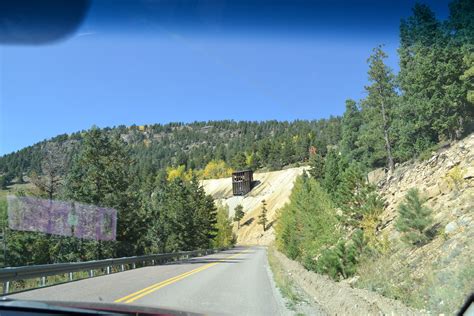 Going Over Oh My God Road Above Idaho Springs Co Dropping Down Into