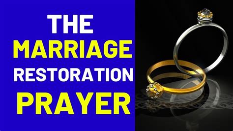 Prayer To Restore A Marriage Prayer To Heal And Restore A Broken