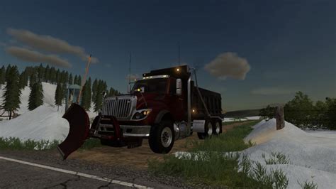 Work Star Dump Truck And Plow Fs19 Mod Mod For Farming Simulator 19