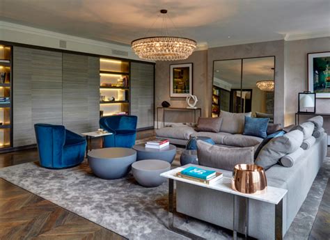 Knightsbridge Penthouse Tollgård Design Group Luxury Living Room