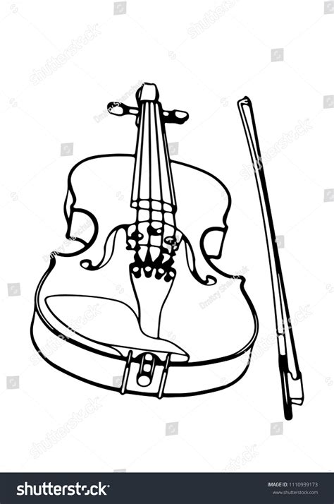 Sketch Violin Bow Vector Stock Vector Royalty Free